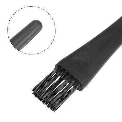 2 Pcs Antistatic ESD Brush Portable Plastic Handle Nylon Lab Cleaning Brushes, 18x14mm Bristles