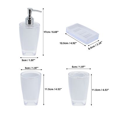 1 Set Reusable Bathroom Accessories Set for Bathroom Vanities