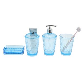 1 Set Transparent Bathroom Accessories Set for Bathroom Vanities