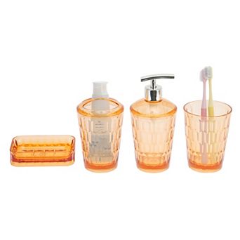 1 Set Transparent Bathroom Accessories Set for Bathroom Vanities