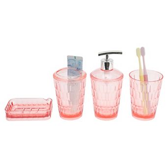 1 Set Transparent Bathroom Accessories Set for Bathroom Vanities