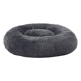 Sweet Home Round Soft Faux Fur Donut Pet Bed