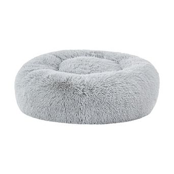 Sweet Home Round Soft Faux Fur Donut Pet Bed
