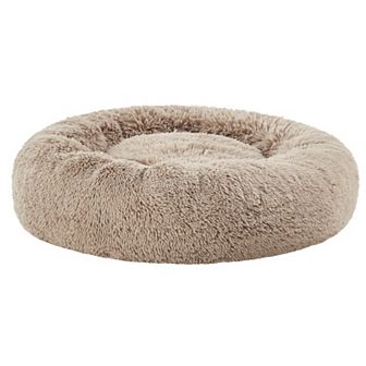 Sweet Home Round Soft Faux Fur Donut Pet Bed