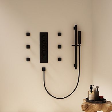Mondawe 3 Functions 16 Inch Ultra Thin Luxury Thermostatic Shower System (Valve Included)