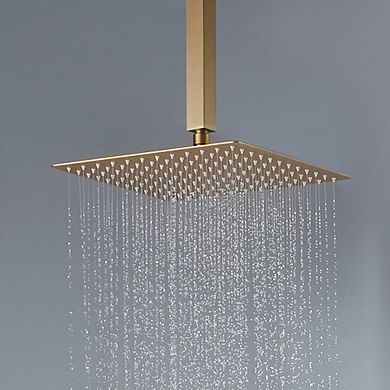 Mondawe Wall Mounted 12 in. Thermostatic 3 Functions 5 Sprays Shower System Valve Included