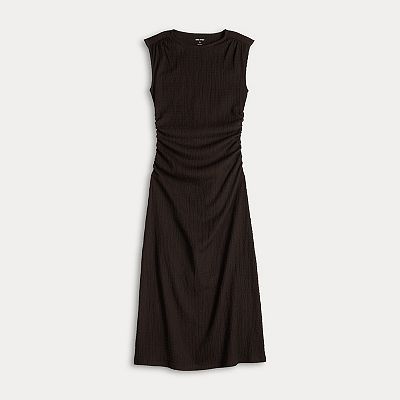 knee length dresses for ladies NEW Nine West Hot Pink Side Tie Midi Dress