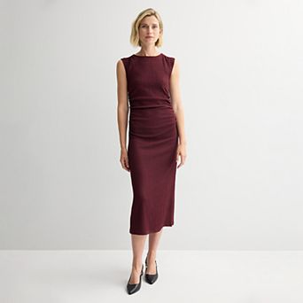 Women's Nine West Midi Smocked Dress