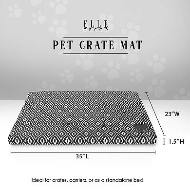 ELLE Elegant Design Pet Crate Mat