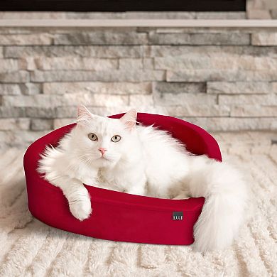 ELLE Orthopedic Heart-Shaped Pet Bed