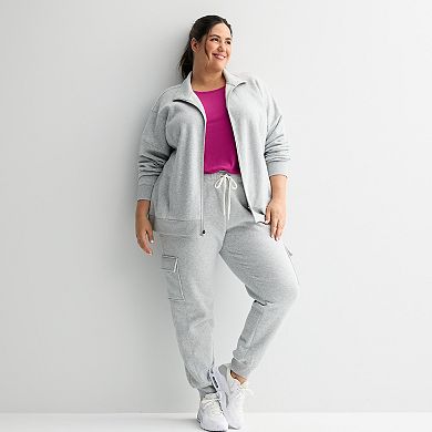 Plus Size Tek Gear® Ultrasoft Fleece Cargo Joggers