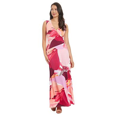 Women's London Times Shirred Warp Sleeveless Maxi Dress
