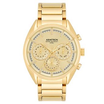 Armitron Men's Gold Tone Date Subdial Watch - 20-5555CHGP