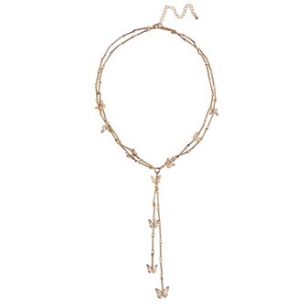 Emberly Gold Tone Butterfly Y-Necklace