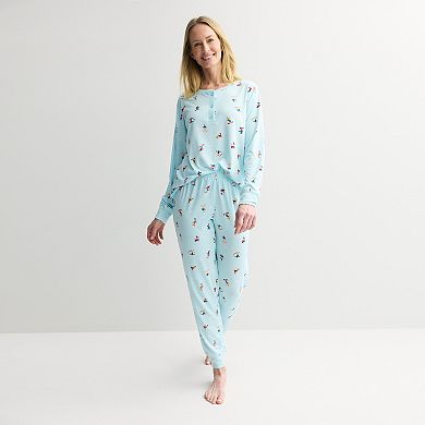 Women's Jammies For Your Families® Hit the Slopes Pajama Top & Pajama Bottoms Set