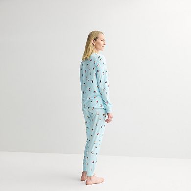 Women's Jammies For Your Families® Hit the Slopes Pajama Top & Pajama Bottoms Set