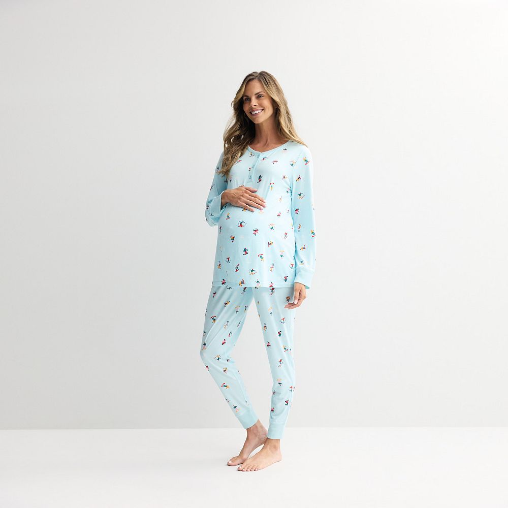 Maternity Jammies For Your Families® Hit The Slopes Pajama Top & Pajama ...