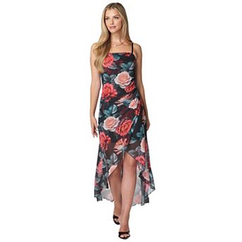 Women's bebe Hi-Low Hem Wrap Tube Dress