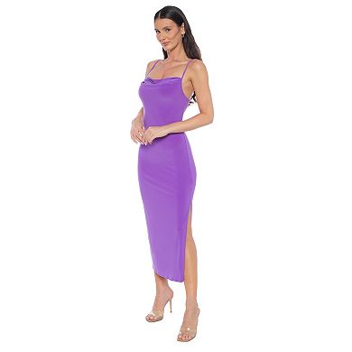 Women's bebe Cowl Neck Maxi Dress