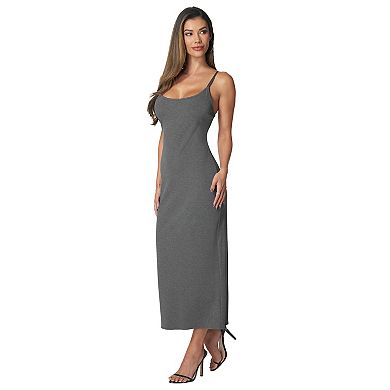 Women's bebe Ribbed Tank Maxi Dress