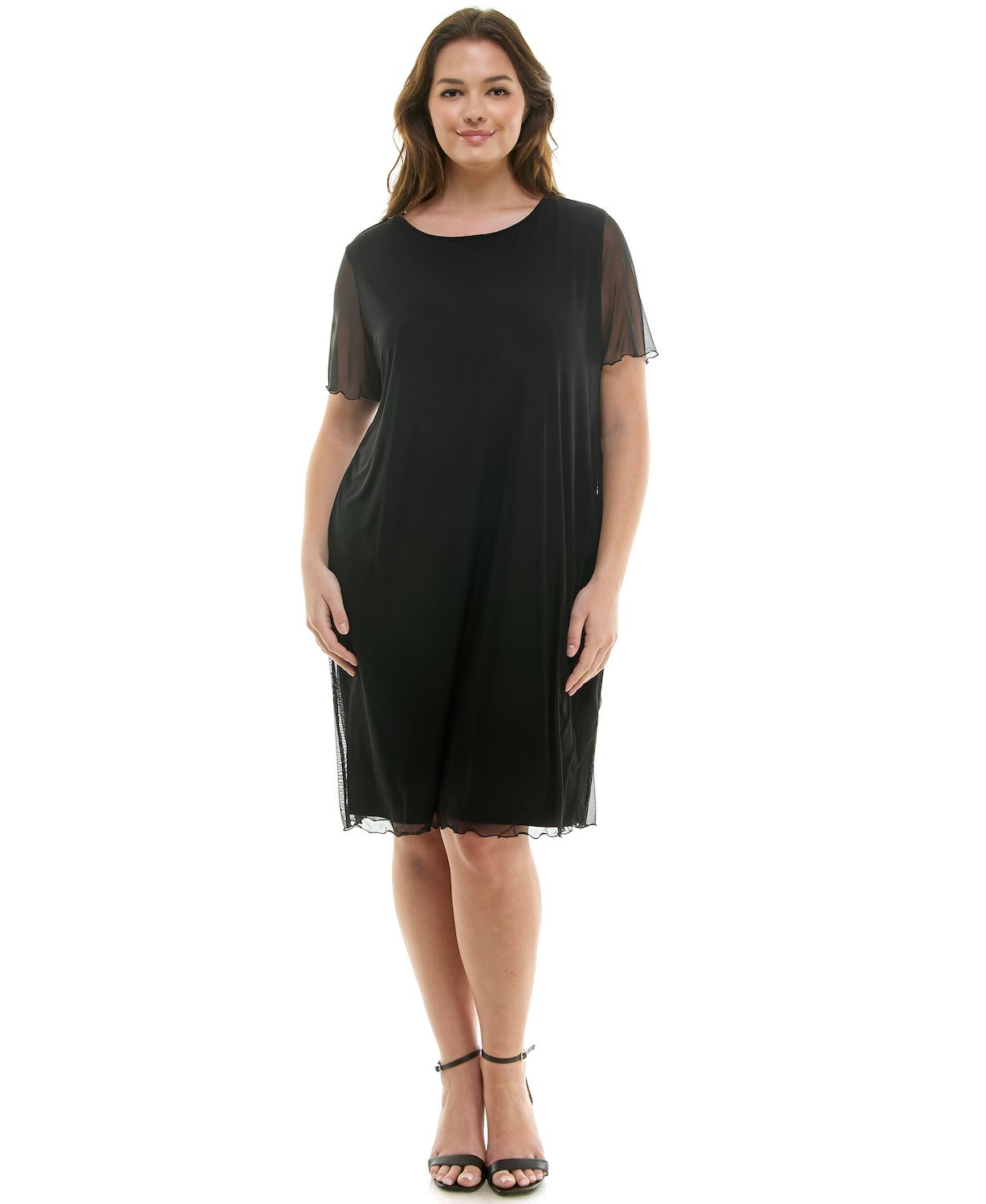 Женские платья bebe Plus Size bebe Powermesh T-Shirt Dress