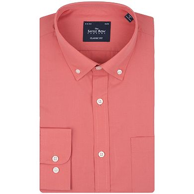 Men's Savile Row Classic Fit Poplin Dress Shirt