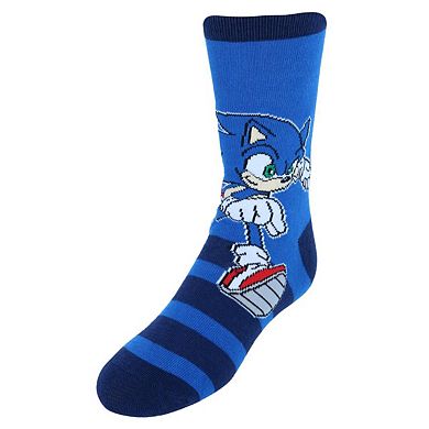 Textiel Trade Kid's Sega's Sonic the Hedgehog Crew Novelty Socks (3 Pair)