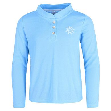 Rene Rofe Girls Snowflake 3pc Henley Long Sleeve Pajama Pants Set