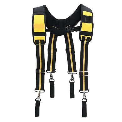 Men's Work Suspenders With Pocket & Swivel Hooks & Tool Belt Loops