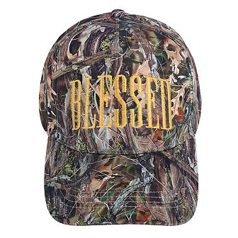 David & Young Unisex Blessed Embroidered Camo Baseball Hat