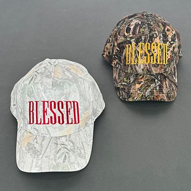David & Young Unisex Blessed Embroidered Camo Baseball Hat