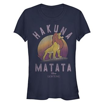 Disney's The Lion King Simba Hakuna Matata Roar Juniors' Fitted Graphic Tee