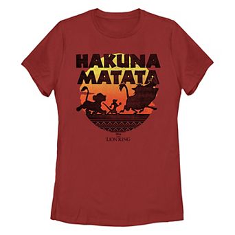 Disney's The Lion King Simba, Timon & Pumba Hakuna Matata Sunset Walk Juniors' Graphic Tee