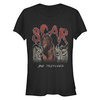 Disney's The Lion King Scar Be Prepared Juniors' Fitted Graphic Tee