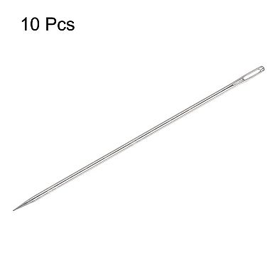 10pcs 6 Inch Upholstery Needles Large Eye Stitching Needles Stainless Steel Sewing Needles