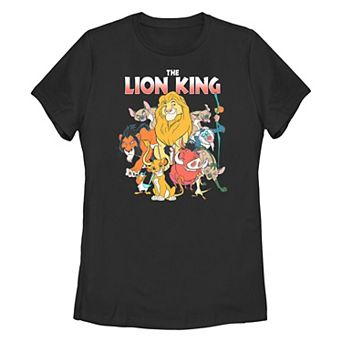 Disney's The Lion King Character Crew Poster Juniors' Graphic Tee