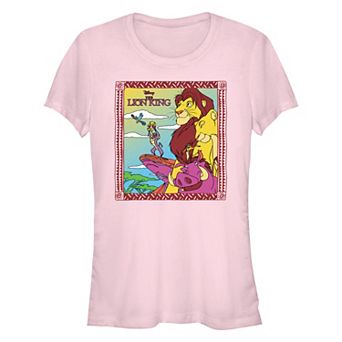 Disney's The Lion King Pride Rock Poster Juniors' Fitted Graphic Tee