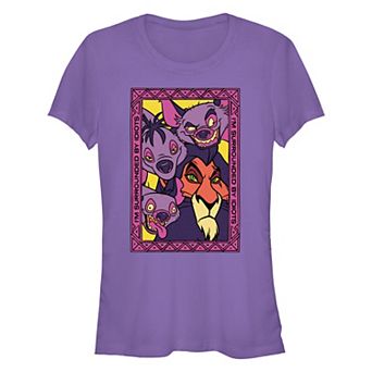 Disney's The Lion King Scar I'm Surrounded By Idiots Juniors' Fitted Graphic Tee