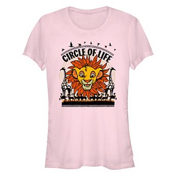 Disney's The Lion King Young Simba Circle Of Life Juniors' Fitted Graphic Tee