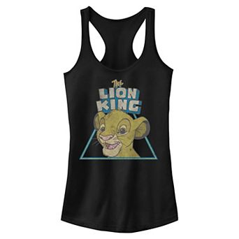 Disney's The Lion King Young Simba Portrait Juniors' Racerback Tank Top