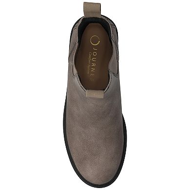Journee Blanche Women's Pull-On Block Heel Chelsea Ankle Boots