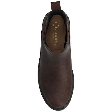 Journee Blanche Women's Pull-On Block Heel Chelsea Ankle Boots