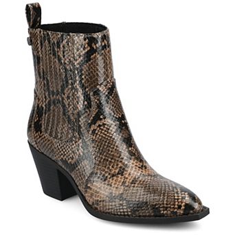 Journee Braylee Comfort Studded Pointed Toe Women's Ankle Boots