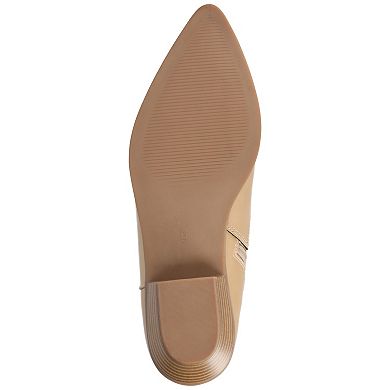 Journee Fritzie Women's Casual Pointed Toe Cuban Heel Ankle Boots