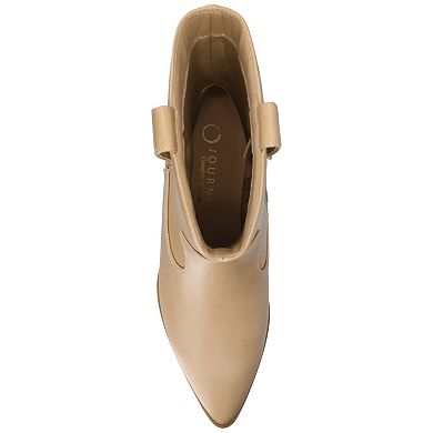 Journee Fritzie Women's Casual Pointed Toe Cuban Heel Ankle Boots