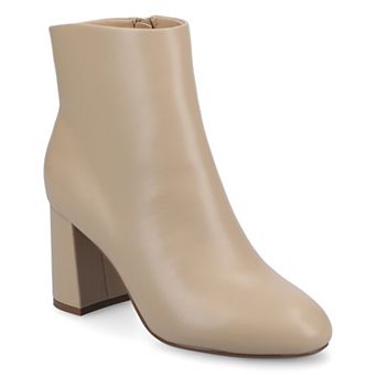 Journee Kit Women's Pointed Toe Inside Zipper Dress Ankle Boots
