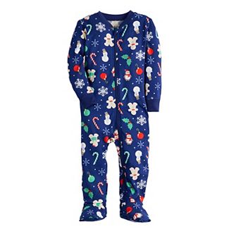 Baby & Toddler Jammies For Your Families® Holiday Jumble Footed Pajamas