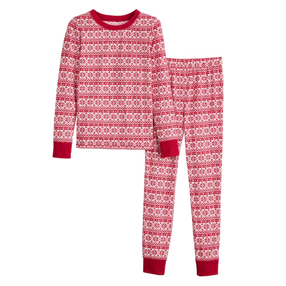 Kids 4-14 Jammies For Your Families® Joy Fairisle Pajama Top & Pajama ...