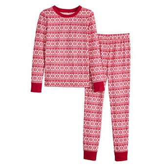 Kids 4-14 Jammies For Your Families® Joy Fairisle Pajama Top & Pajama Bottoms Set