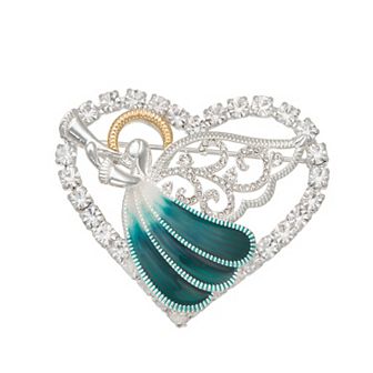 Napier Two-Tone Box Elevated Angel Pin